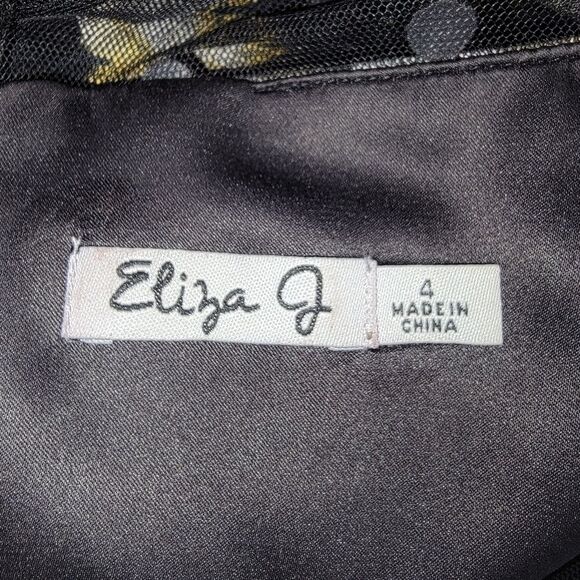 Eliza J polka dot & floral fit and flare mini dress size 4 - Picture 9 of 11